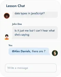 lesson chat
